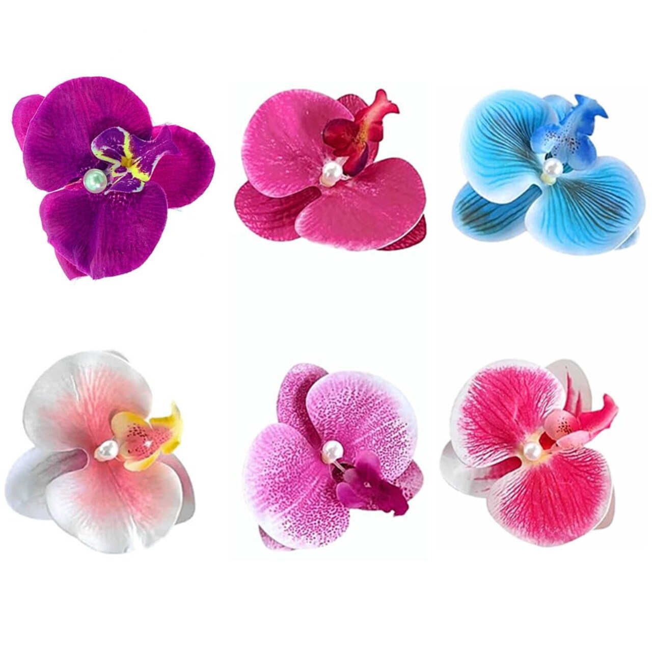 Hawaiian Flower Hair Clip Fabric Artificial Flower Alligator Hair Clip